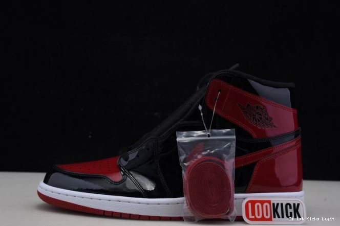 OG 1 Air High Patent Jordan Bred 555088-063 0809